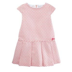 NWT Tartine et Chocolat Coral and Silver girl dress size 4Y